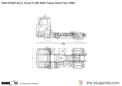 MAN E2000 4x2-2 19.xx3 FLSM 3600 Tractor Short Cab (1996)
