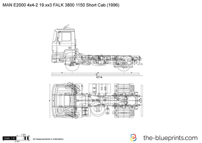 MAN E2000 4x4-2 19.xx3 FALK 3800 1150 Short Cab (1996)