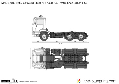 MAN E2000 6x4-2 33.xx3 DFLS 3175 + 1400 725 Tractor Short Cab