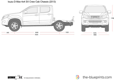 Isuzu D-Max 4x4 SX Crew Cab Chassis (2013)