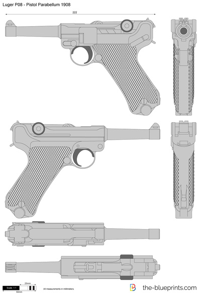 Luger P08 - Pistol Parabellum 1908