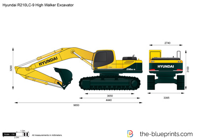 Hyundai R210LC-9 High Walker Excavator