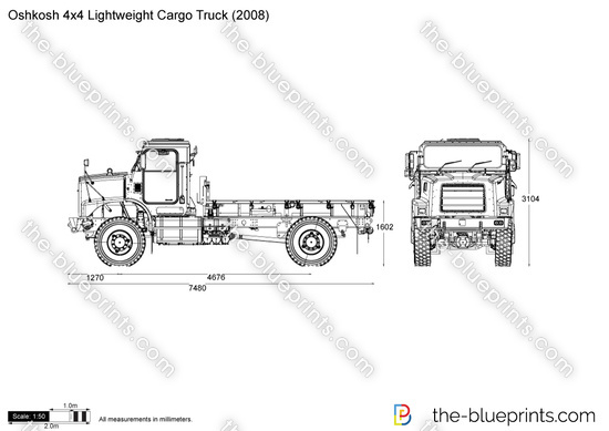 Oshkosh 4x4 Lightweight Cargo Truck