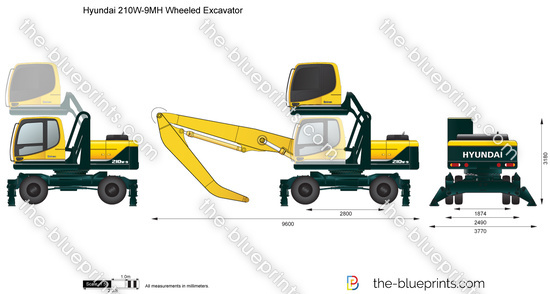 Hyundai 210W-9MH Wheeled Excavator