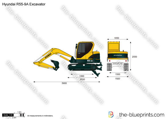 Hyundai R55-9A Excavator