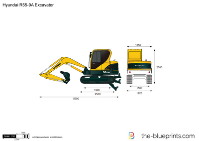 Hyundai R55-9A Excavator