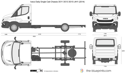 Iveco Daily Single Cab Chassis 3S11 3S13 3S15 L4H1