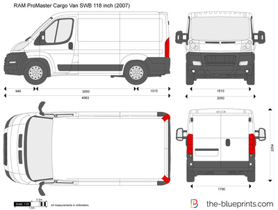 RAM ProMaster Cargo Van SWB 118 inch