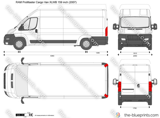 RAM ProMaster Cargo Van XLWB 159 inch