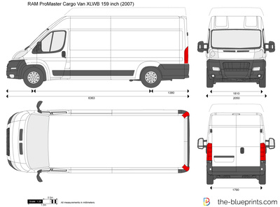 RAM ProMaster Cargo Van XLWB 159 inch
