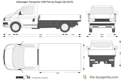 Volkswagen Transporter T6 LWB Pick-Up Single Cab