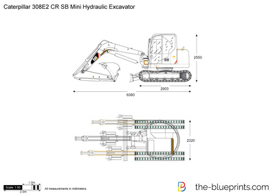 Caterpillar 308E2 CR SB Mini Hydraulic Excavator
