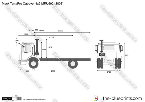 Mack TerraPro Cabover 4x2 MRU602