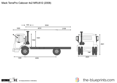 Mack TerraPro Cabover 4x2 MRU612 (2008)