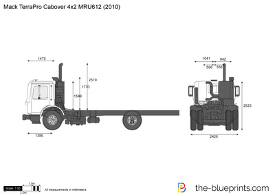 Mack TerraPro Cabover 4x2 MRU612 (2010)
