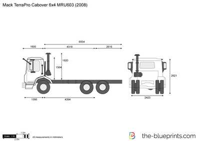 Mack TerraPro Cabover 6x4 MRU603 (2008)