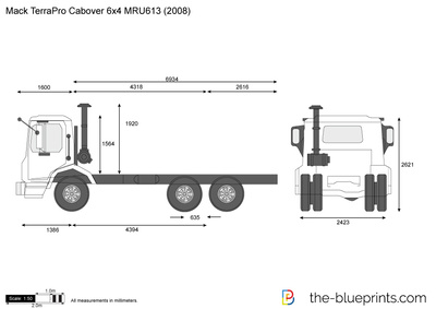 Mack TerraPro Cabover 6x4 MRU613 (2008)