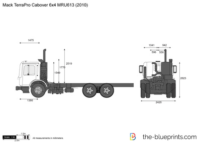 Mack TerraPro Cabover 6x4 MRU613 (2010)