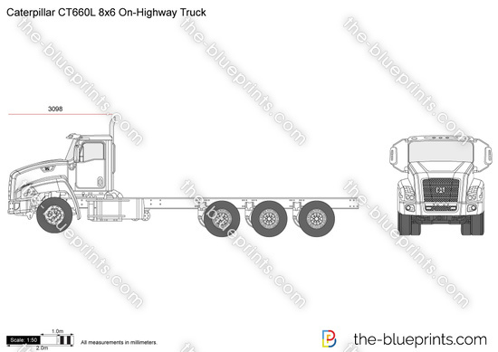 Caterpillar CT660L 8x6 On-Highway Truck