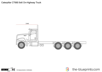 Caterpillar CT680 8x6 On-Highway Truck