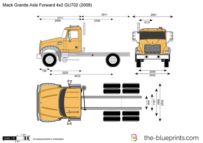 Mack Granite Axle Forward 4x2 GU702 (2008)
