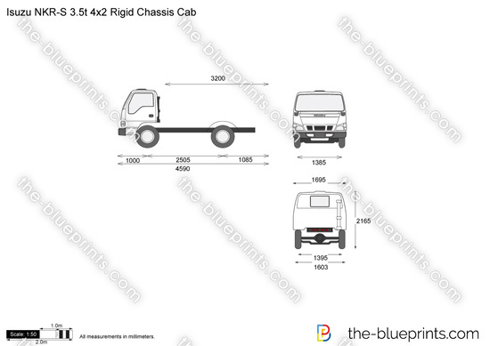 Isuzu NKR-S 3.5t 4x2 Rigid Chassis Cab