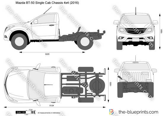 Mazda BT-50 Single Cab Chassis 4x4