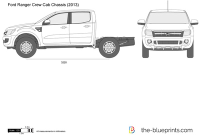 Ford Ranger Crew Cab Chassis (2013)
