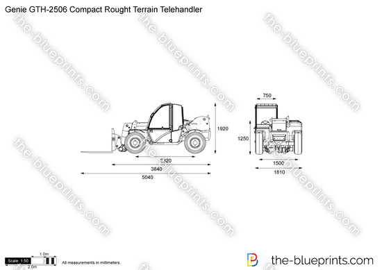 Genie GTH-2506 Compact Rought Terrain Telehandler