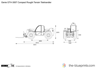 Genie GTH-3007 Compact Rought Terrain Telehandler