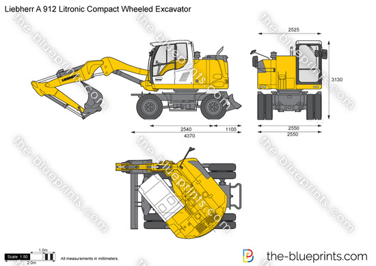 Liebherr A 912 Litronic Compact Wheeled Excavator