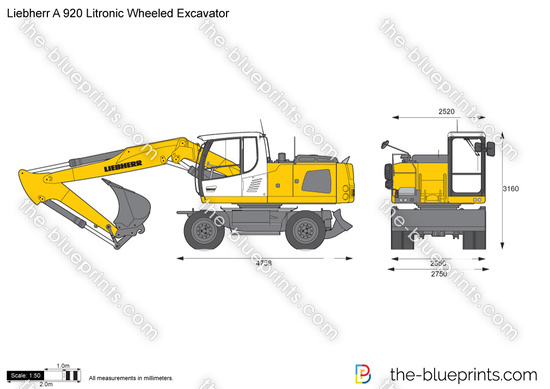 Liebherr A 920 Litronic Wheeled Excavator