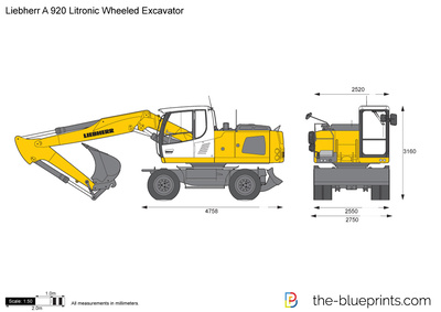 Liebherr A 920 Litronic Wheeled Excavator
