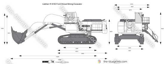 Liebherr R 9150 Front Shovel Mining Excavator