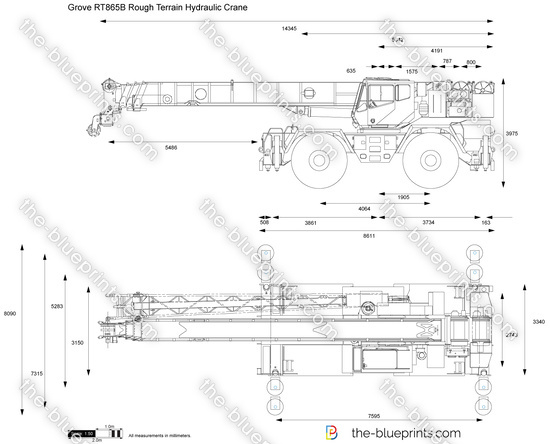 Grove RT865B Rough Terrain Hydraulic Crane