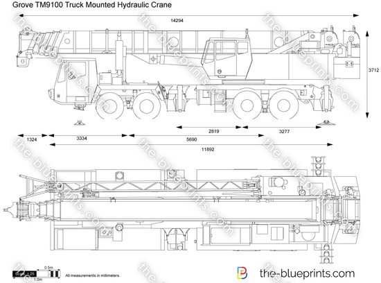 Grove TM9100 Truck Mounted Hydraulic Crane