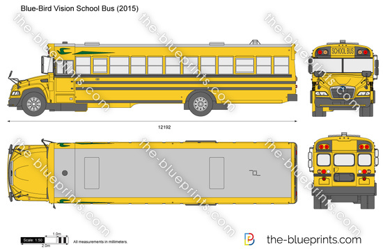 Blue-Bird Vision School Bus