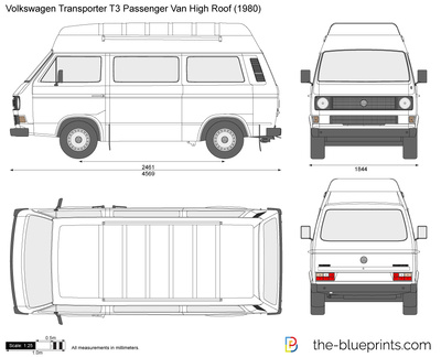Volkswagen Transporter T3 Passenger Van High Roof