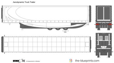 Aerodynamic Truck Trailer