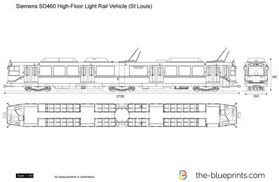 Siemens SD460 High-Floor Light Rail Vehicle (St Louis)