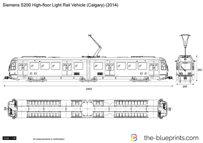 Siemens S200 High-floor Light Rail Vehicle (Calgary)