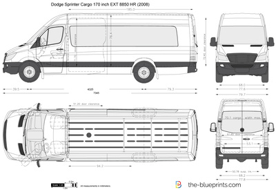 Dodge Sprinter Cargo 170 inch EXT 8850 HR