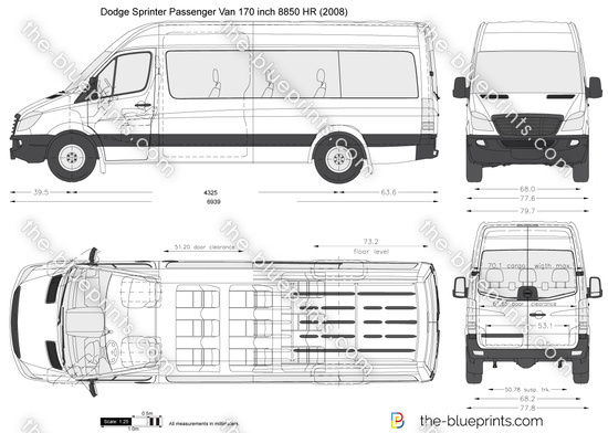 Dodge Sprinter Passenger Van 170 inch 8850 HR