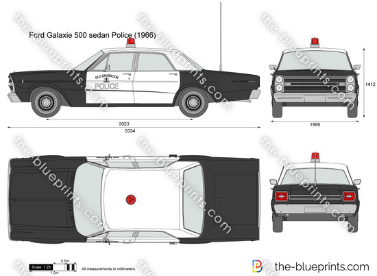 Ford Galaxie 500 sedan Police