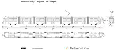 Bombardier Flexity 2 'De Lijn' tram (Gent Antwerpen)