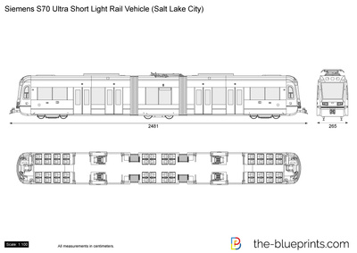 Siemens S70 Ultra Short Light Rail Vehicle (Salt Lake City)