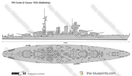 RN Conte di Cavour 1933 (Battleship)