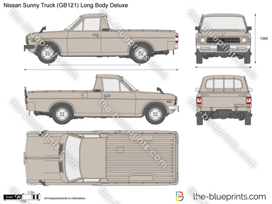 Nissan Sunny Truck (GB121) Long Body Deluxe