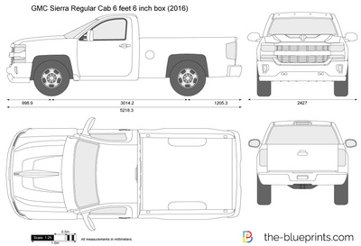 GMC Sierra Regular Cab 6 feet 6 inch box (2016)
