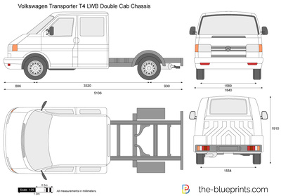 Volkswagen Transporter T4 LWB Double Cab Chassis